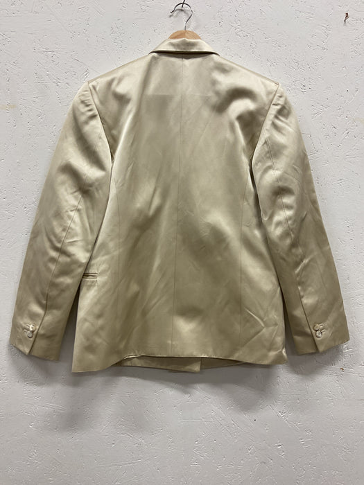 Silk/Cotton Suit Jacket with Embroidery.