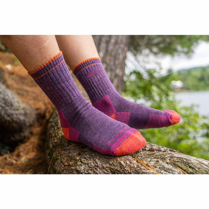 Hiker Micro Crew Midweight Hiking Sock - 1903 - Plum Heather
