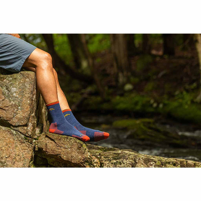 Hiker Micro Crew Midweight Hiking Sock - 1466 - Denim