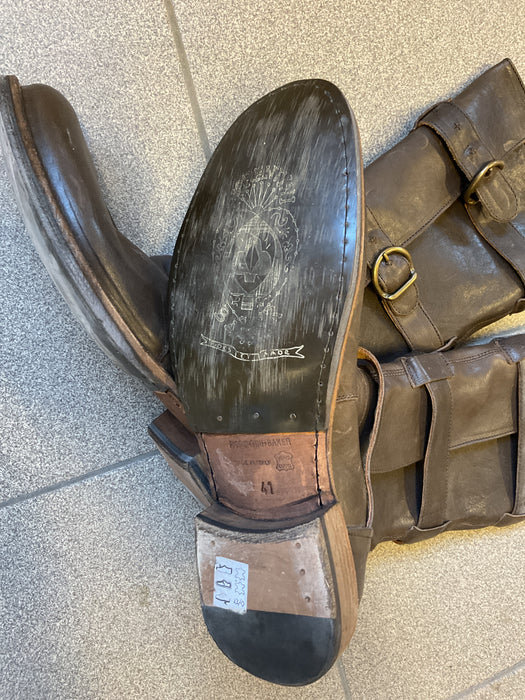7040 Testa Moro Leather Boots