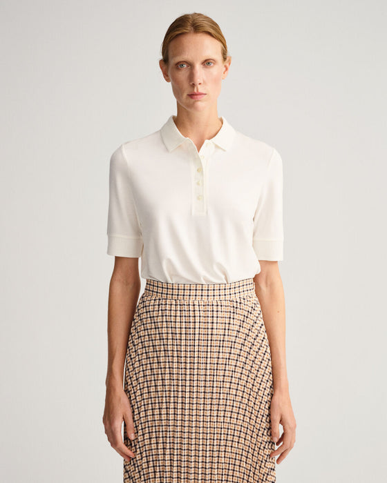 Detail Collar SS Polo Pique