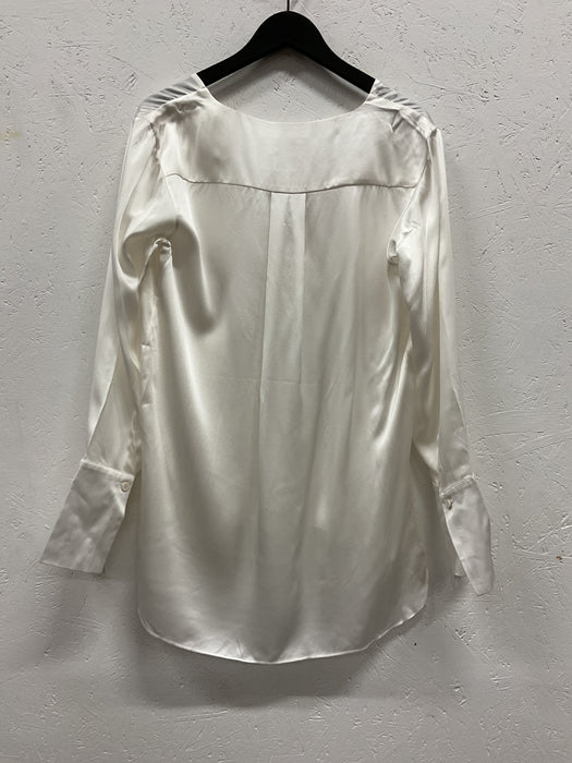 Deep V Silk Blouse
