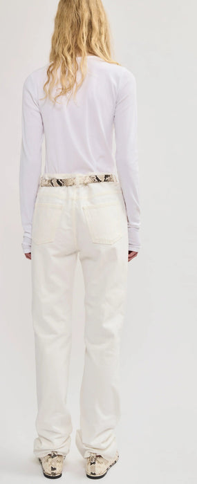 Straight Long Jeans White