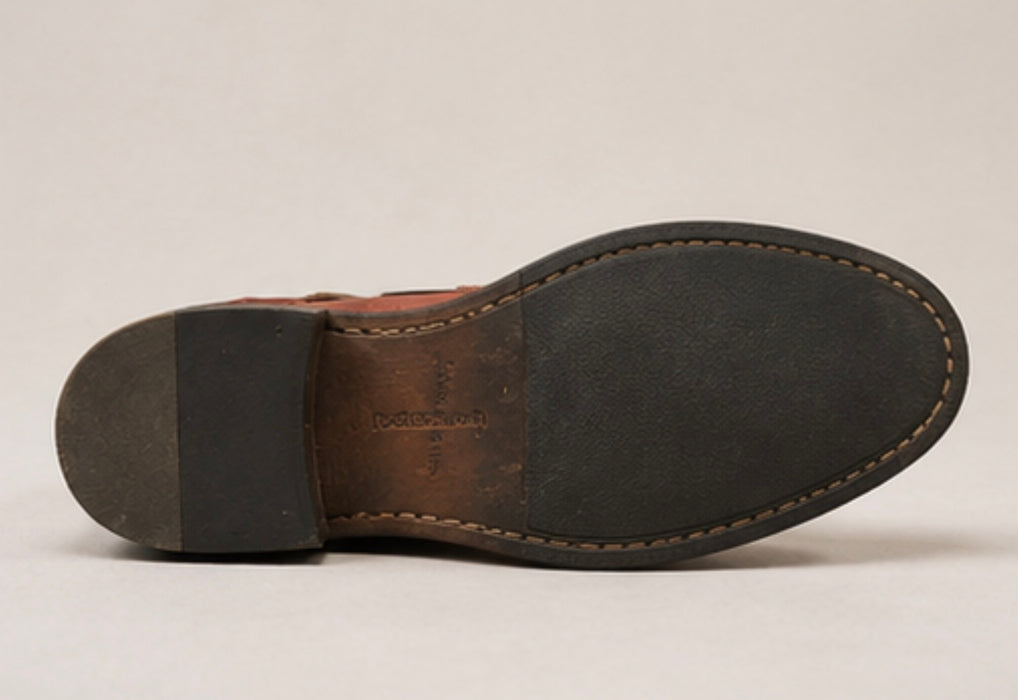 713 Rose Leather Boot