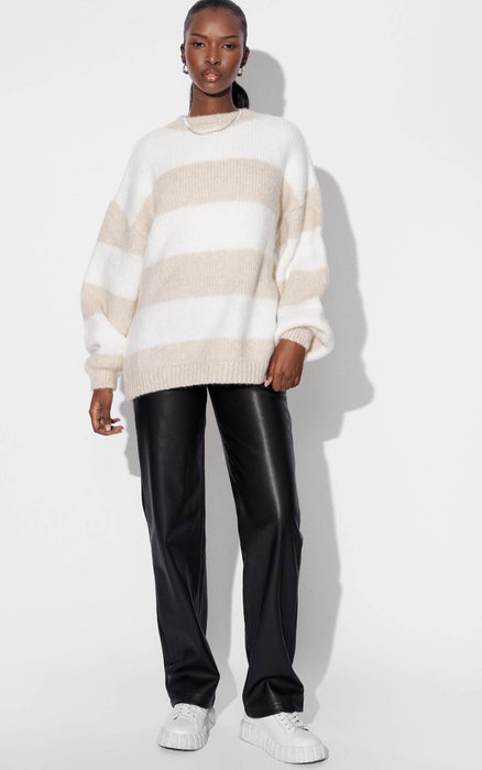 Balloon Sleeve Knitted Sweater