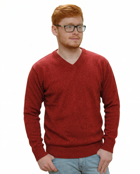 Traditions V- neck sweater red