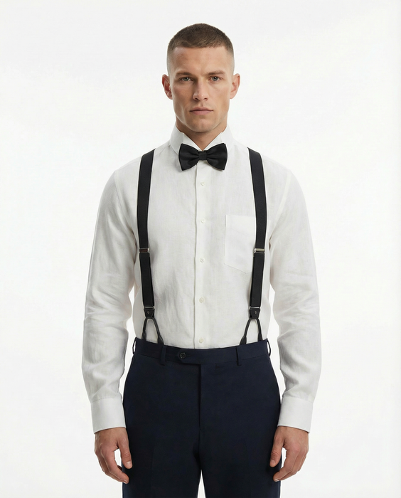 Linen White Tie Shirt