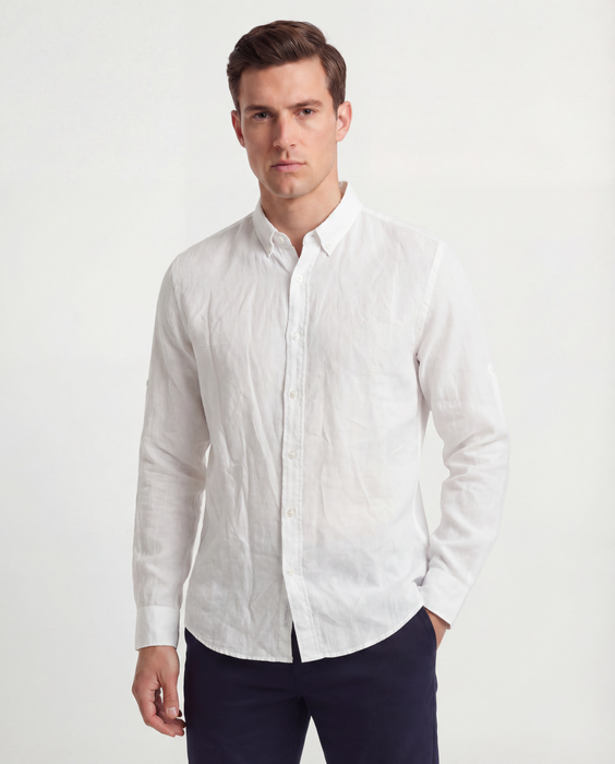 White Linen Shirt