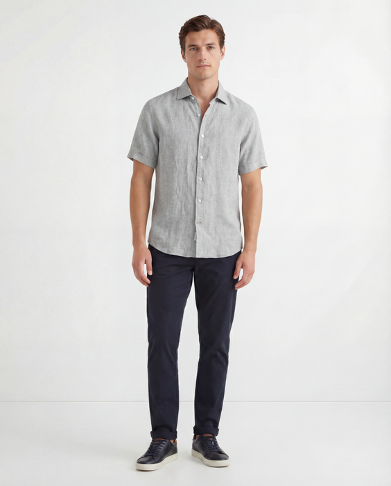 Short Sleeve Linen Shirt