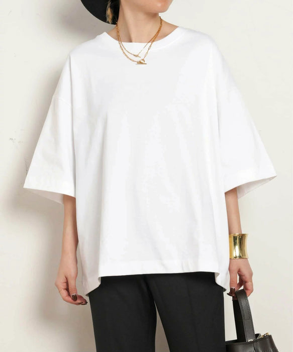 Oversized cotton t-shirt white