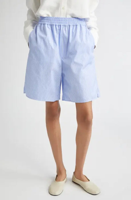 Pinstripe Poplin Shorts