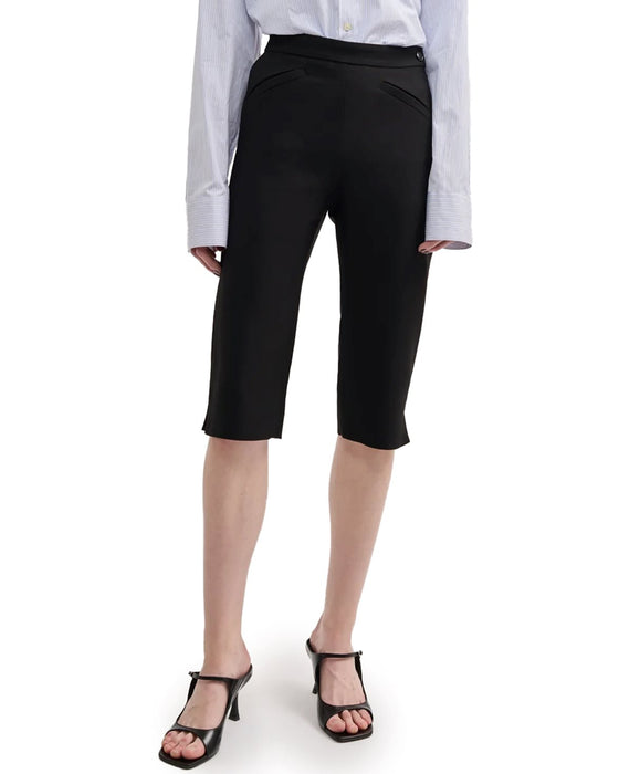 Tailored capri trousers black