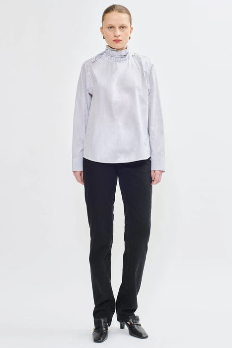 Poplin tie pinstripe