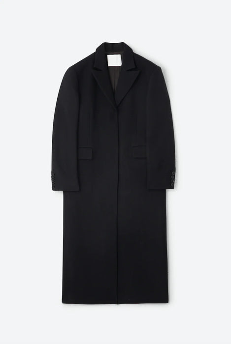 Long tailored wool coat