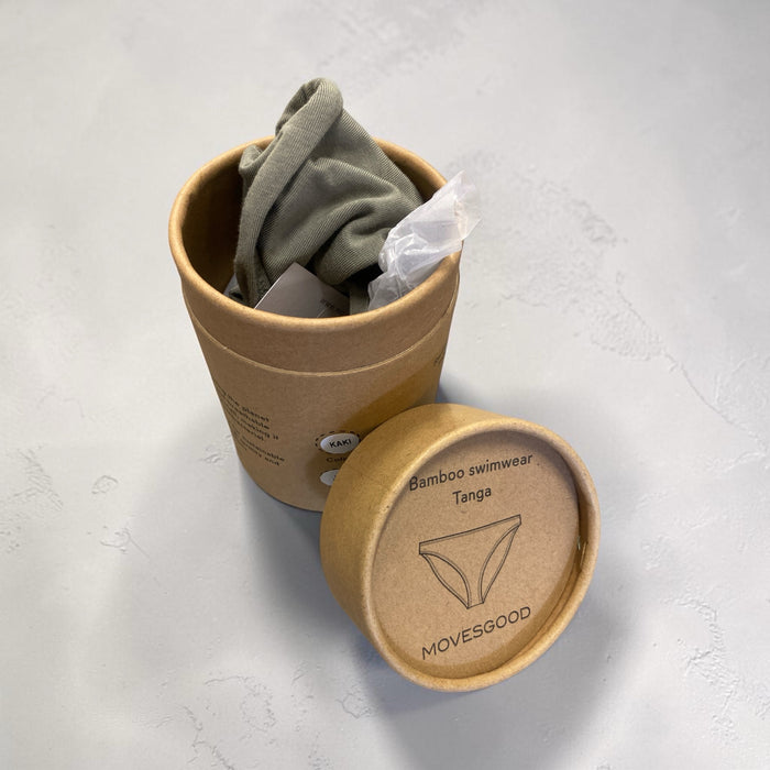 Bamboo Swimwear Tanga Kaki