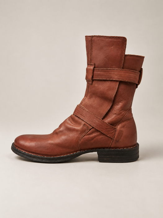 713 Rose Leather Boot