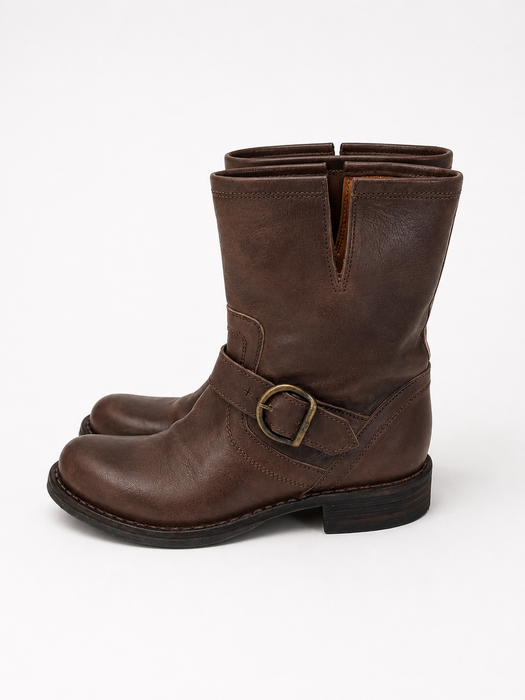 ELI Dark Brown Leather Boots