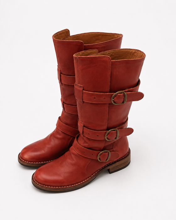 7040 Eternity Mattone Leather Boots