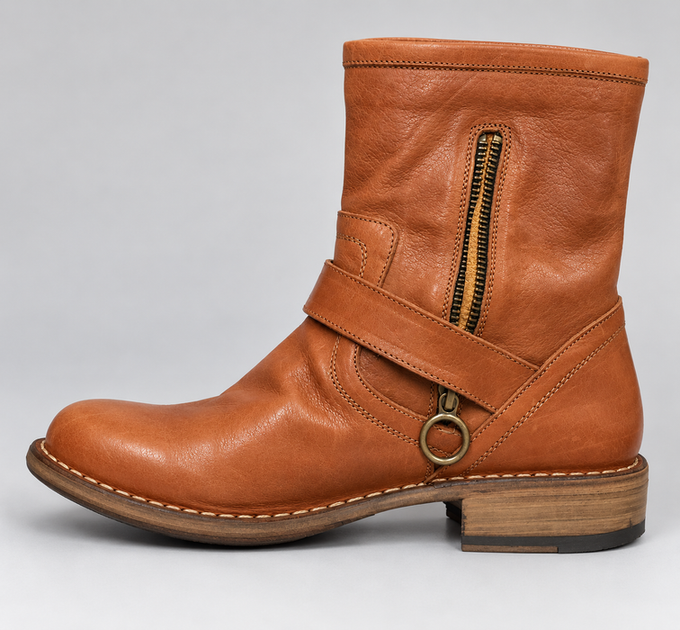 ELI Brown Leather Boots