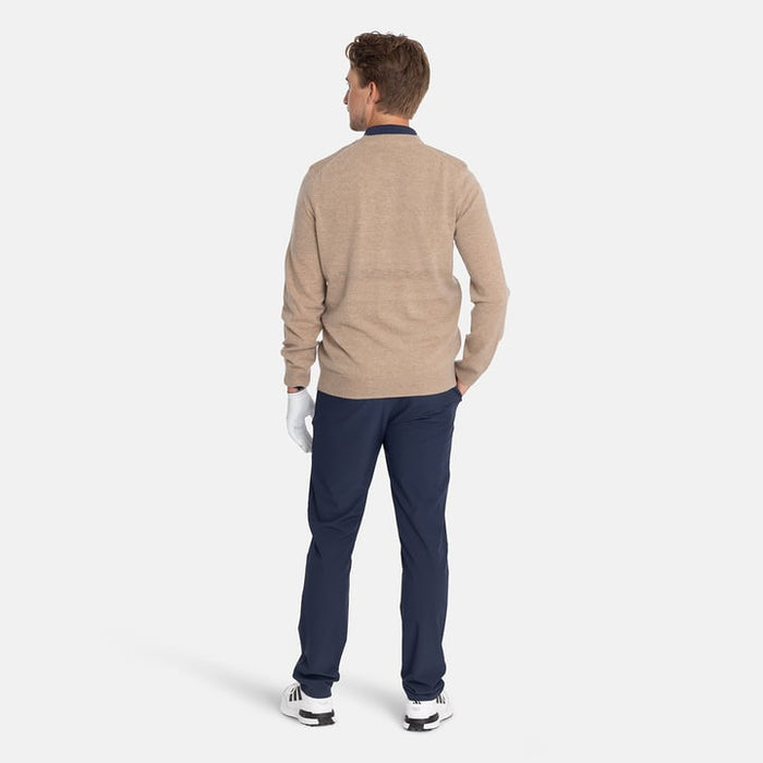 Lambswool Blend Argyle V Neck Jumper