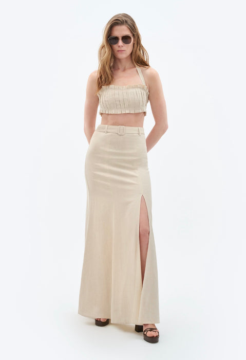 Linen Maxi Skirt