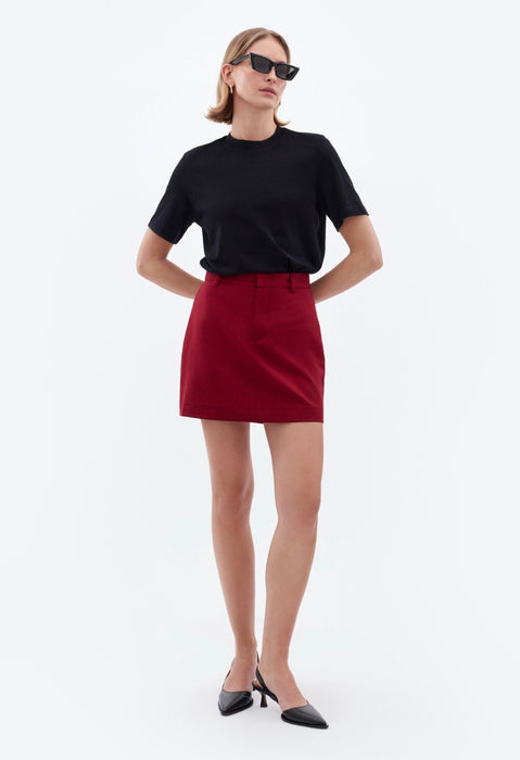 Wool Mini Skirt