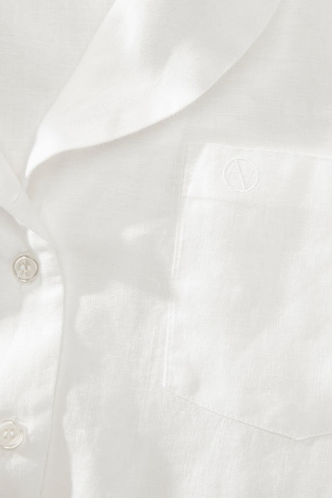 Linen Sailor Shirt White