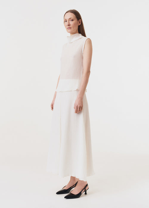 Parchment Textured  Sleeveless Top