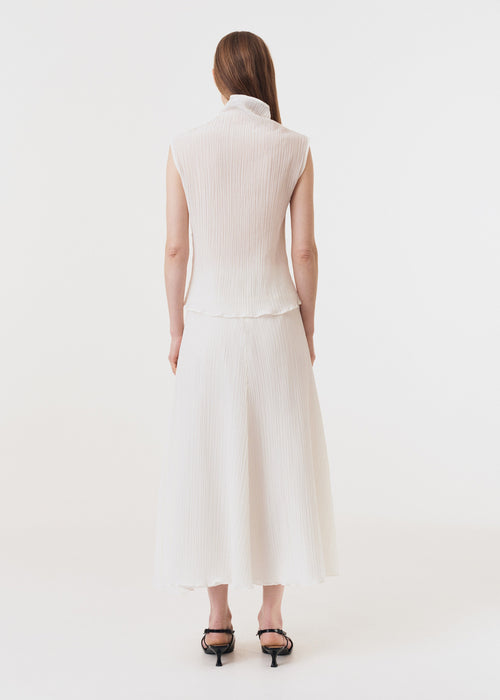 Parchment Textured  Sleeveless Top