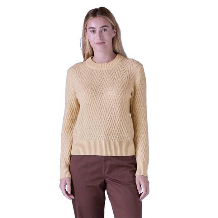 Recycled Wool-Blend Sweater - Chevron Cable: Natural - Dam