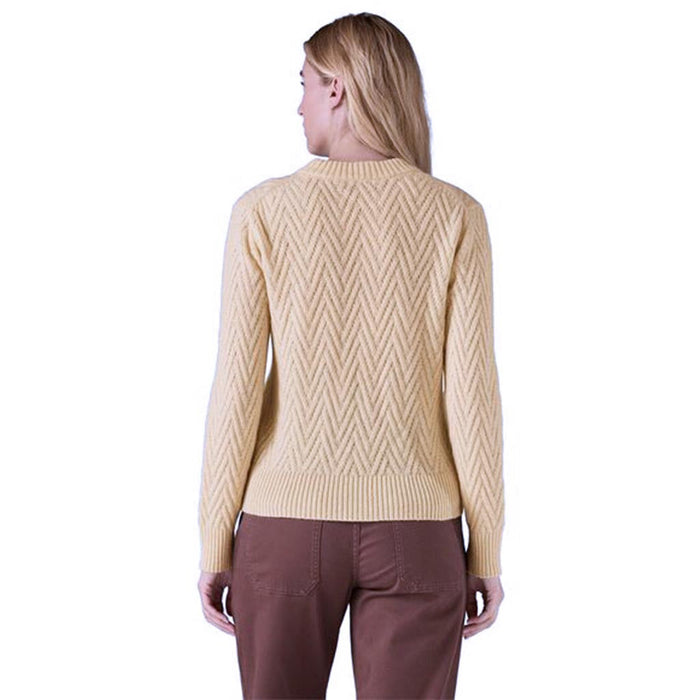 Recycled Wool-Blend Sweater - Chevron Cable: Natural - Dam