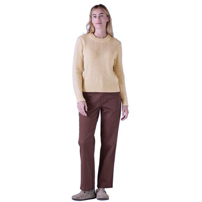 Recycled Wool-Blend Sweater - Chevron Cable: Natural - Dam