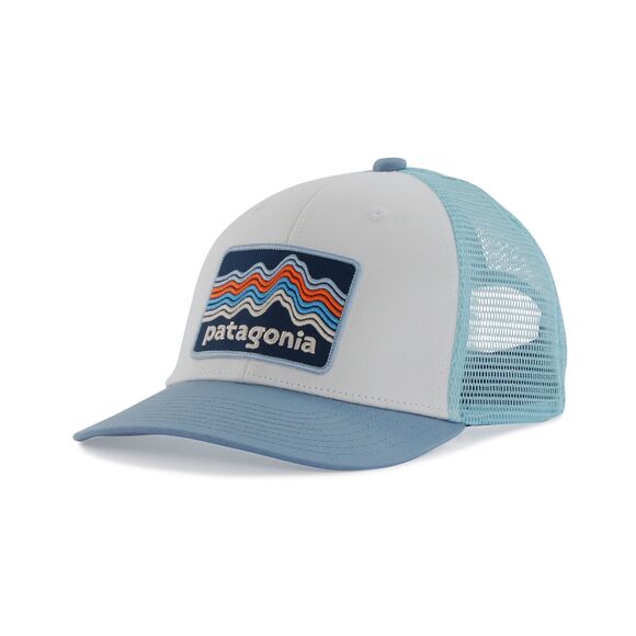 Kids Trucker Hat - Ridge Rise Stripe: Light Plume Grey