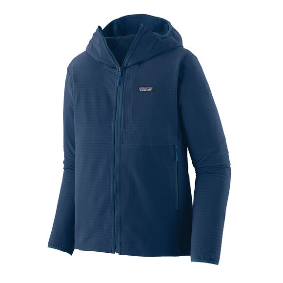 R1 TechFace Hoody - Tidepool Blue - Herr