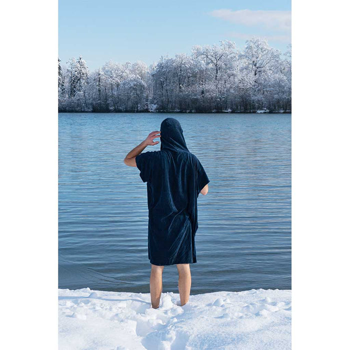 Terry Surf Poncho - Dark Blue - Unisex