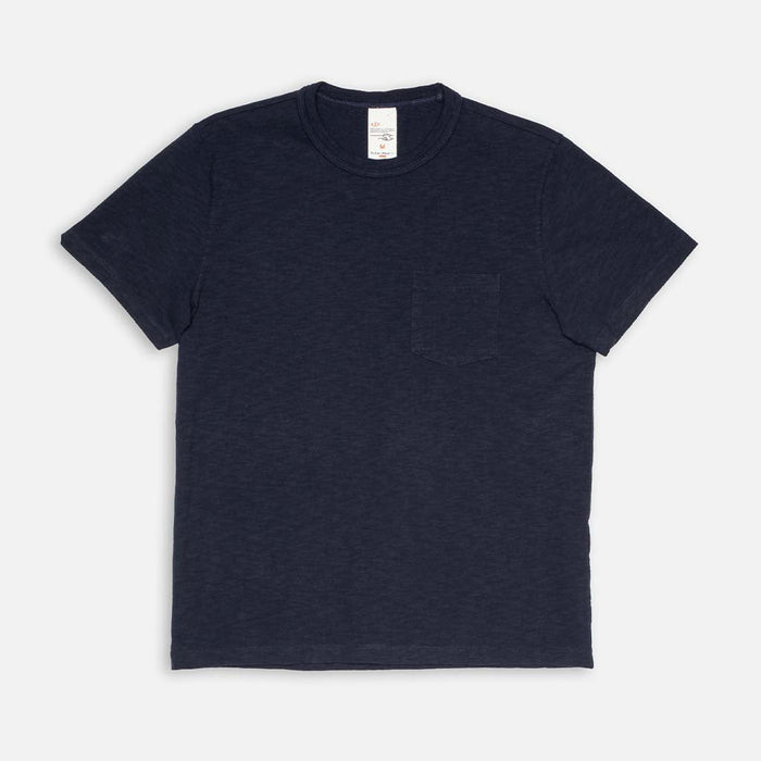 Roy Heavy Slub T-shirt - Blueberry - Herr