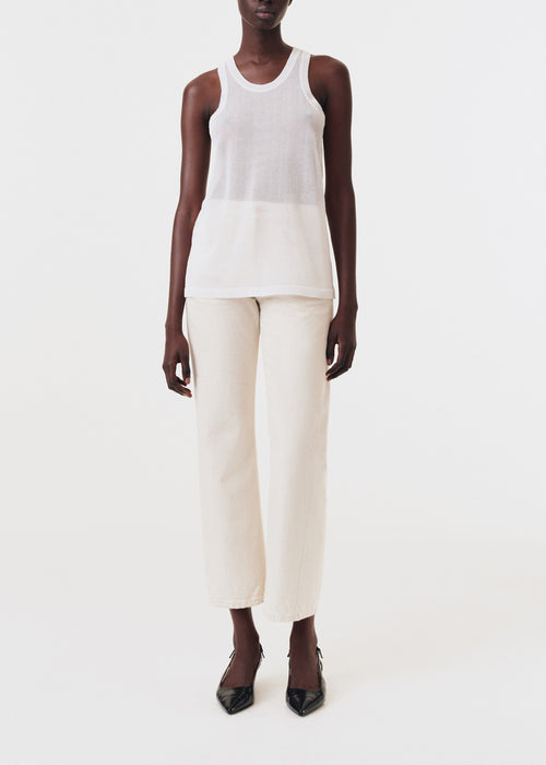 Semi Sheer Knit Tank