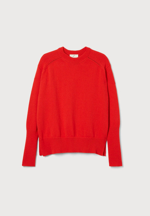 Fine Wool Knit Crew-Neck