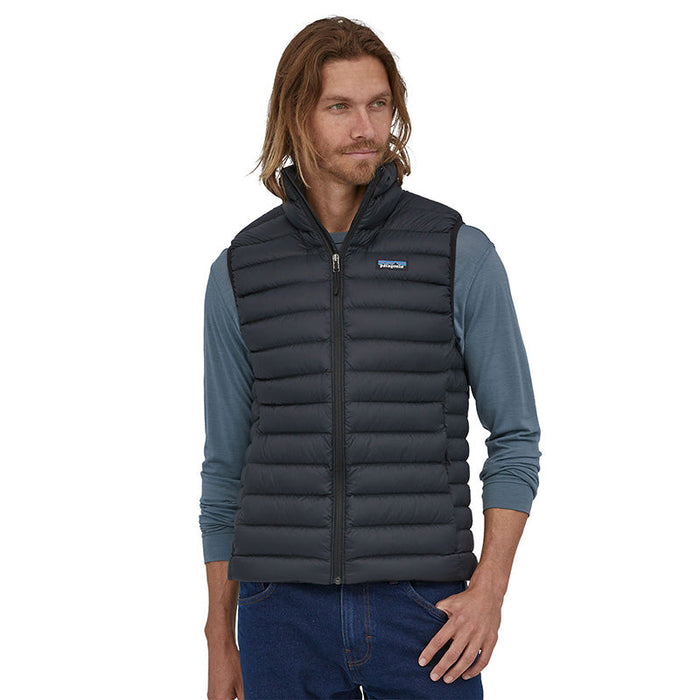 Down Sweater Vest - Black - Herr