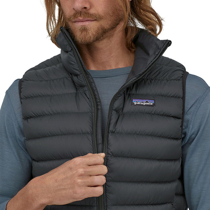 Down Sweater Vest - Black - Herr