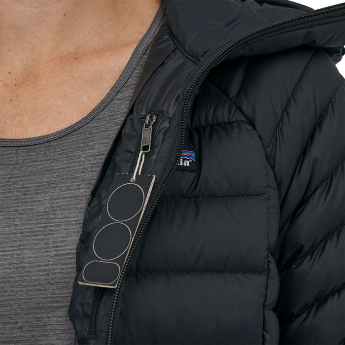 Down Sweater Hoody - Black - Dam