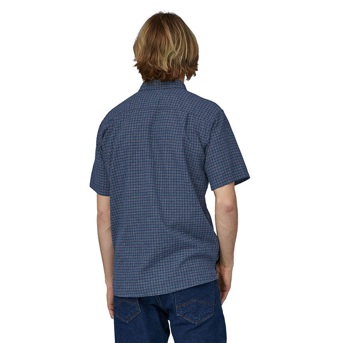 Step Shirt - Rainfall Plaid: Stone Blue - Herr