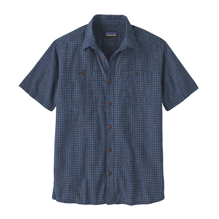 Step Shirt - Rainfall Plaid: Stone Blue - Herr