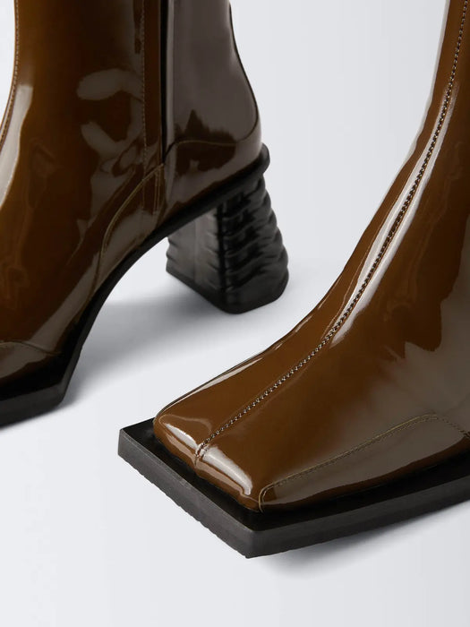 Gaia Patent Marron