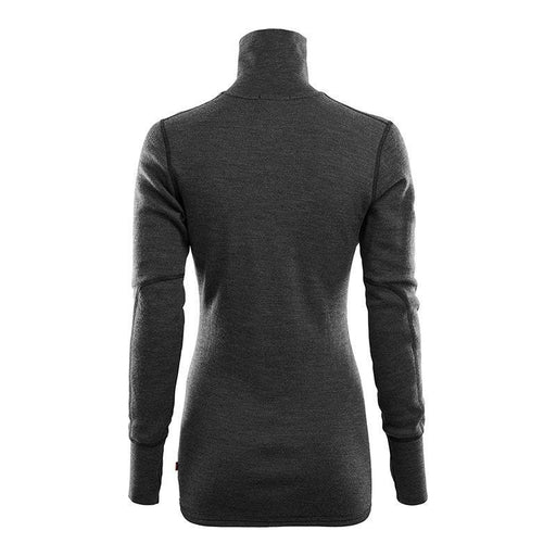 DoubleWool Polo w/zip - Marengo, Jet Black - Dam - Vindpinad