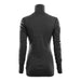 DoubleWool Polo w/zip - Marengo, Jet Black - Dam - Vindpinad