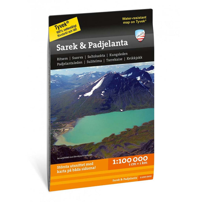 Sarek & Padjelanta 1:100.000 - Karta