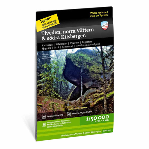 tiveden norra vättern och södra kilsbergen 1:50000 - kartor - calazoförlag