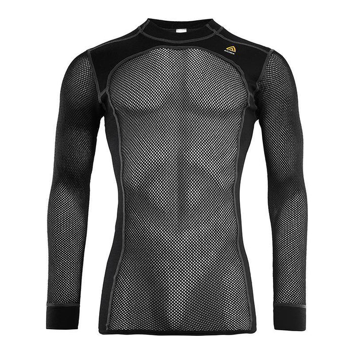 WoolNet Crewneck - Jet Black - Herr - Vindpinad